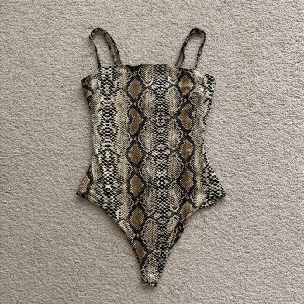 Snake Print bodysuit